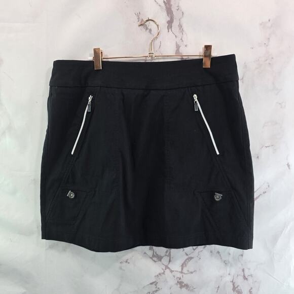 Jamie Sadock Skort Womens 14 Large Black Skort Stretch Mini Short Skinnylicious - Picture 1 of 11
